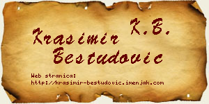 Krasimir Bestudović vizit kartica